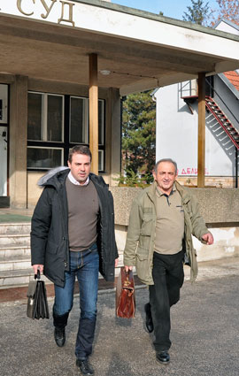 Advokati Ivan Simić i Đorđe Čakarević 